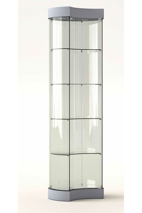 Design ronde vitrinekast ø57x190cm